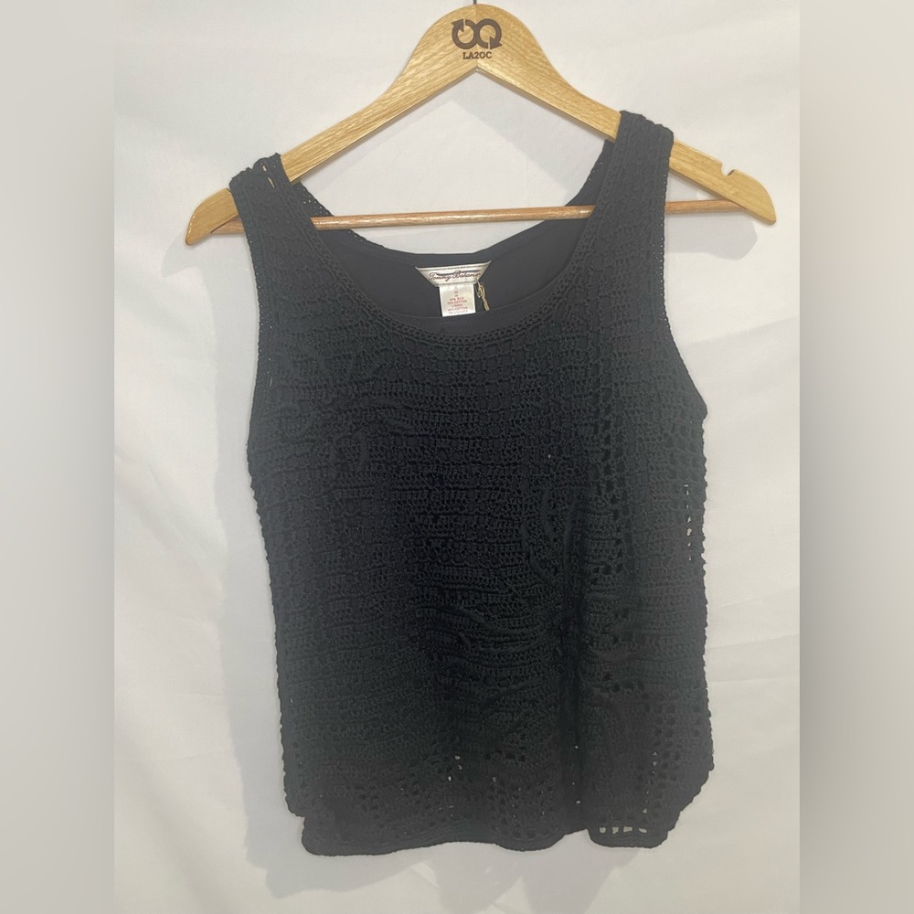 Tommy Bahama Crocheted lined top
